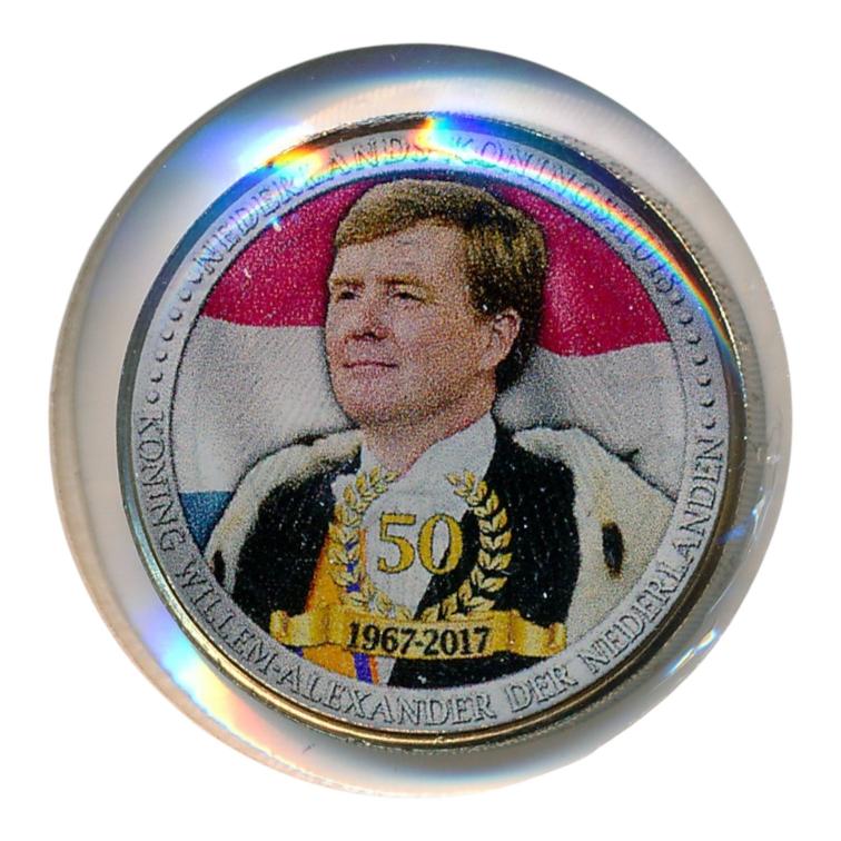 Nederland 2 Euro 2017 bewerkt - Willem-Alexander 50 jaar