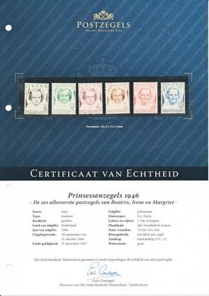 Prinsessenzegels 1946 Beatrix