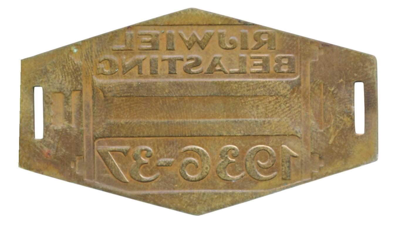 Rijwielbelasting plaatje 1936-37