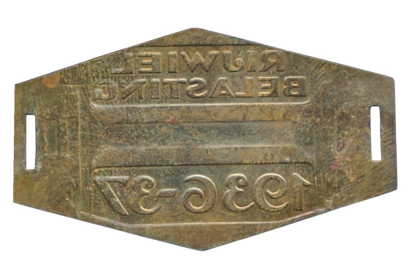 Rijwielbelasting plaatje 1936-37