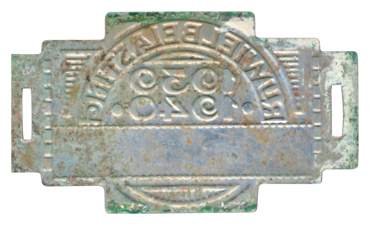 Rijwielbelasting plaatje 1939-1940