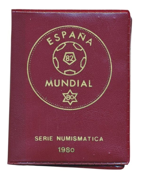 Spanje Pesetas muntset 1980 Spanje '82 FIFA World Cup serie in mapje