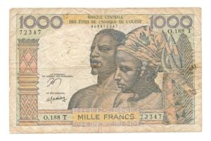 West-Afrikaanse staten Togo 1.000 Francs CFA 1959-1965