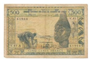 West-Afrikaanse staten Ivoorkust 500 Francs CFA 1959-1965