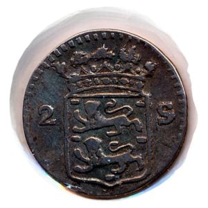 West-Friesland 2 Stuiver 1789 (Zeer fraai)