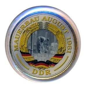 DDR 5 Mark 1969 bewerkt verguld - bouw Berlijnse muur 1961