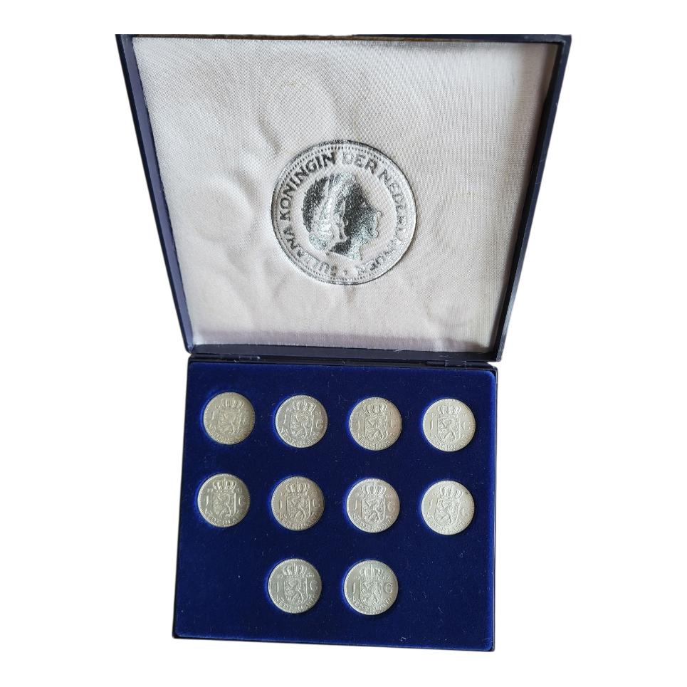 Zilverset Juliana guldens 10 stuks