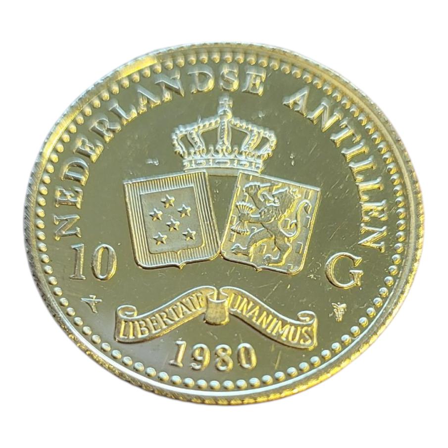 Nederlandse Antillen gouden 10 gulden 1980