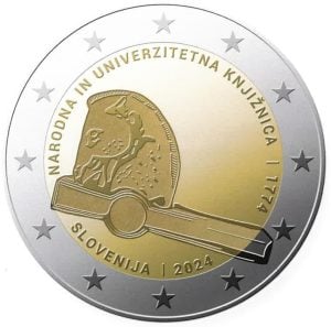 Slovenië 2 Euro 2024 Nationale en Universitaire Bibliotheek