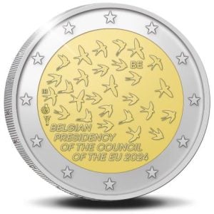 België 2 Euro 2024 Voorzitter EU in coincard (FR)