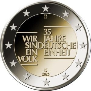 Duitsland 2 Euro 2025-D 35 jaar Duitse eenheid