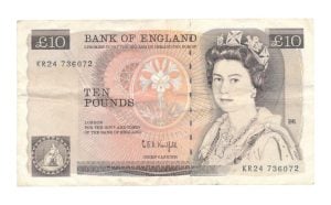 Engeland 10 Pounds 1975-1992