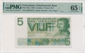 Nederland-5gulden1966-pmg64Az