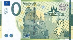 Nederland 0 Euro biljet 2025 Bommelwereld Groenlo