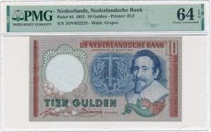 Nederland-10gulden1953-pmg64