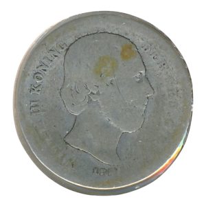 Nederland 25 Cent 19e eeuw Willem III