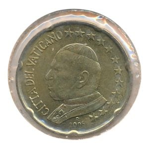 Vaticaanstad 20 eurocent 2005