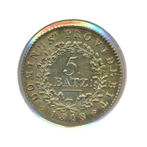 Zwitserland-Bern-5-Batzen-1818