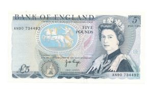 Engeland 5 Pounds 1971-1991 (Zeer goed-)