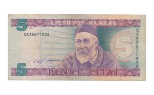 Litouwen 5 Litai 1993