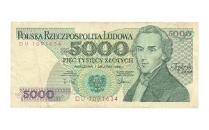 Polen 5.000 Zlotych 1988 (Zeer fraai-)