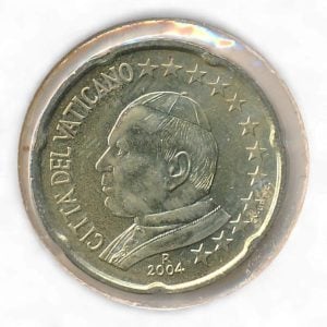 Vaticaanstad 20 eurocent 2004