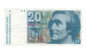 Zwitserland 20 Francs 1987 (1978-1992 - 6e serie)