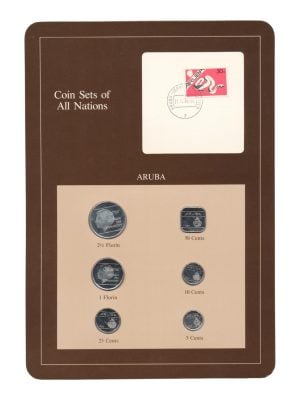 Aruba Florin/Cents Coin Sets of All Nations (bruin)