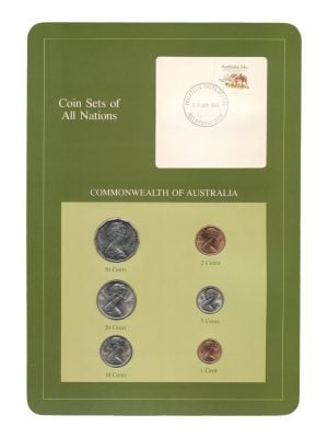 Australië Cents Coin Sets of All Nations (groen)