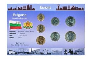 Bulgarije Muntset Lev/Stotinki (2) incl. Certificaat