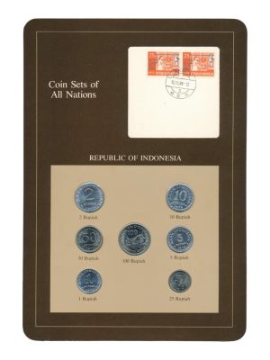 Indonesië Rupiah Coin Sets of All Nations (bruin)