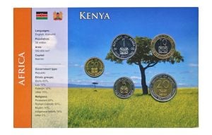 Kenia Muntset Shillings/Cents (Afrika)