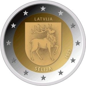 Letland 2 Euro 2025 Sēlija