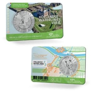 Nederland 5 Euro 2025 Hollandse Waterlinies BU in coincard