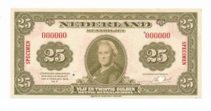 Nederland-25gulden-1943-Specimen