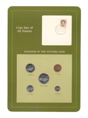Nederland Gulden/Cent Coin Sets of All Nations (groen)