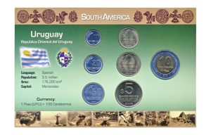 Uruguay Muntset Peso/Centésimos