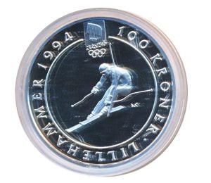 Noorwegen 100 kroner 1993 Olympische Spelen Lillehamer