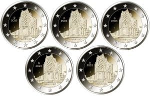 Duitsland 2 Euro-set 2023 (A-D-F-G-J) Hamburg