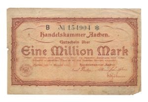 Aken 1 miljoen Mark 1923 Gutschein