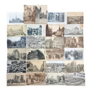 Ansichtkaarten antiek/vintage set 25 stuks zwart-wit (7)