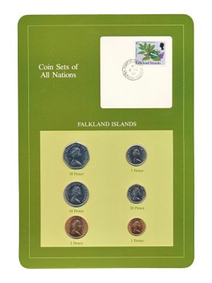 Falklandeilanden Pence/Penny Coin Sets of All Nations (groen)