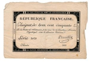 Frankrijk 250 Livres 1792 (Fraai)