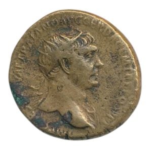 Romeinse Rijk Keizer Trajanus Dupondius 98-117