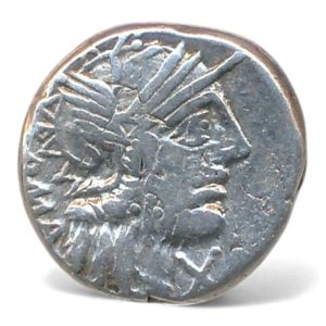 Romeinse Republiek Denarius 130 v. Chr.