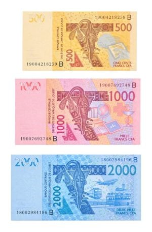 West-Afrikaanse Staten Benin 500 t/m 10.000 Francs set