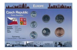 Tsjechië Muntset Koruna/Haléru (2)