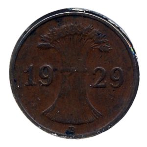Duitse Rijk 1 Pfennig 1929 B