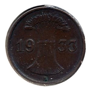 Duitse Rijk 1 Pfennig 1933 E