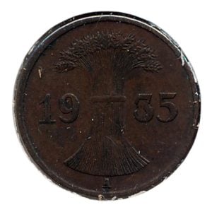 Duitse Rijk 1 Pfennig 1935 A